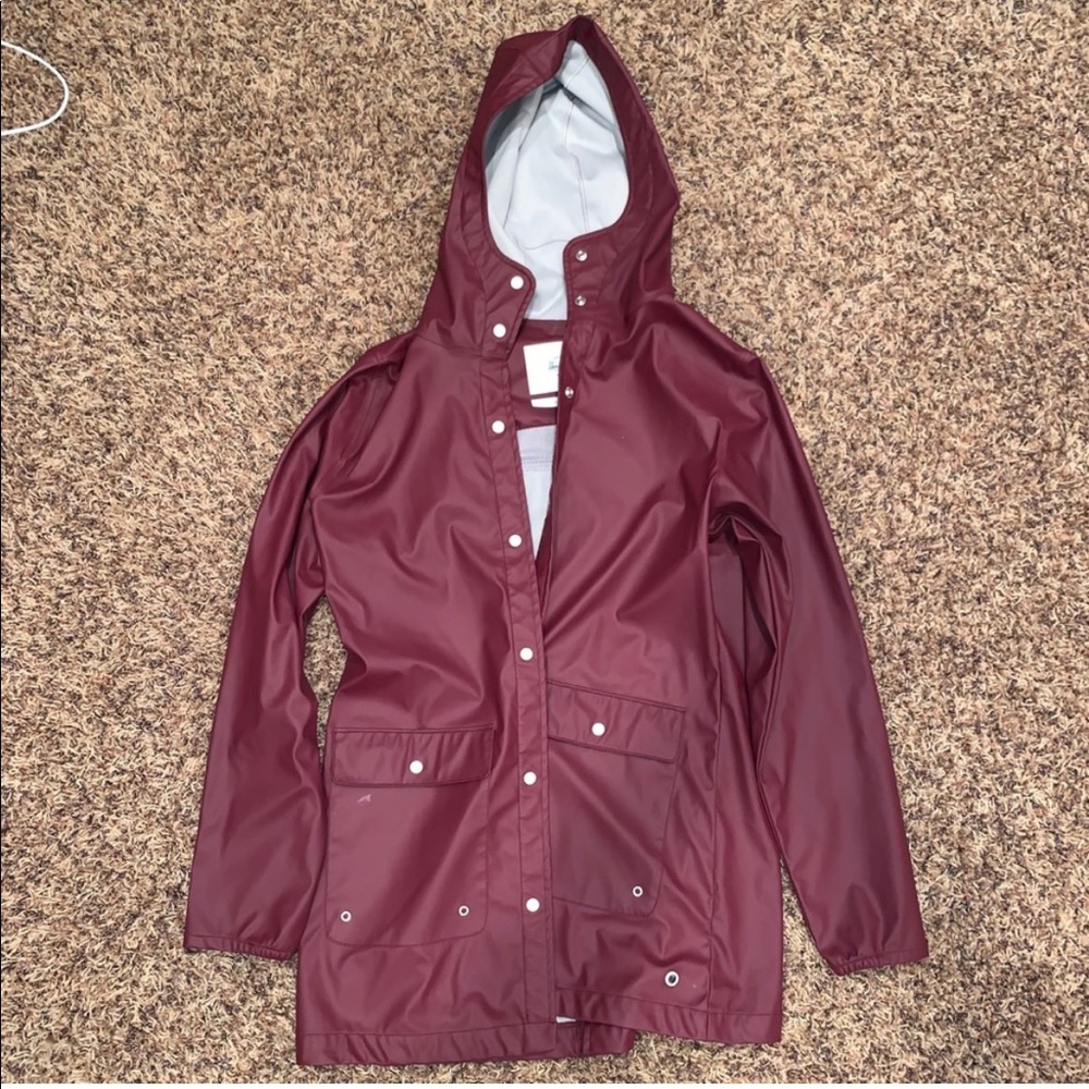 Herschel Supply Rain Coat - Burgandy
